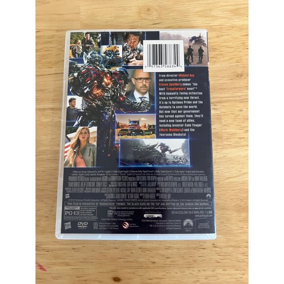 Transformers Age Of Extinction DVD 2014 Action Film Michael Bay Pre-Owned - Picture 4 of 4